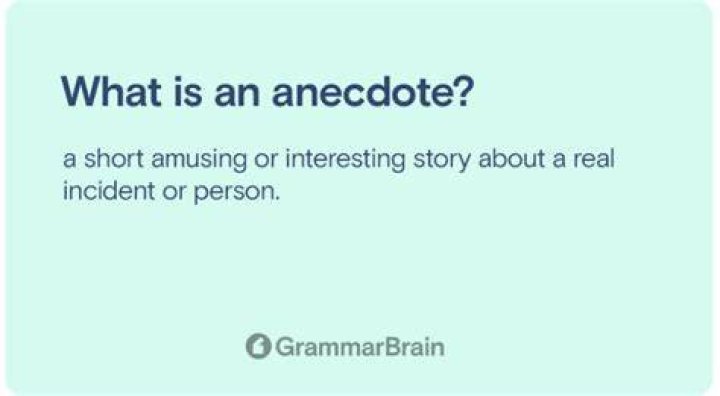 Can anecdotes be made up?