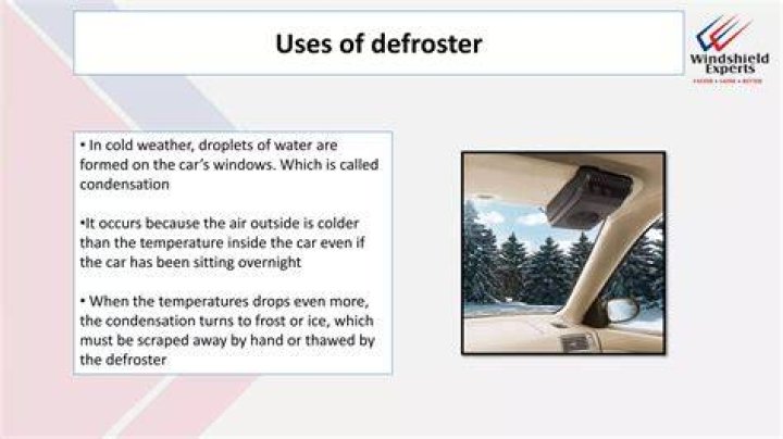 Should defroster be hot or cold?