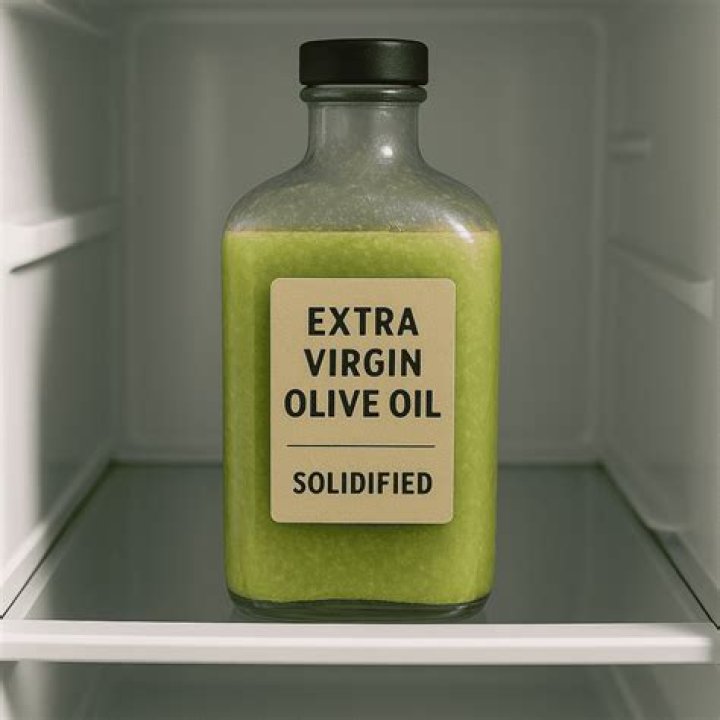 Should olive oil solidify in the refrigerator?