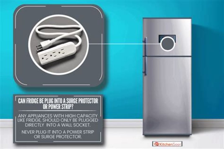 Should refrigerators be plugged into surge protectors?