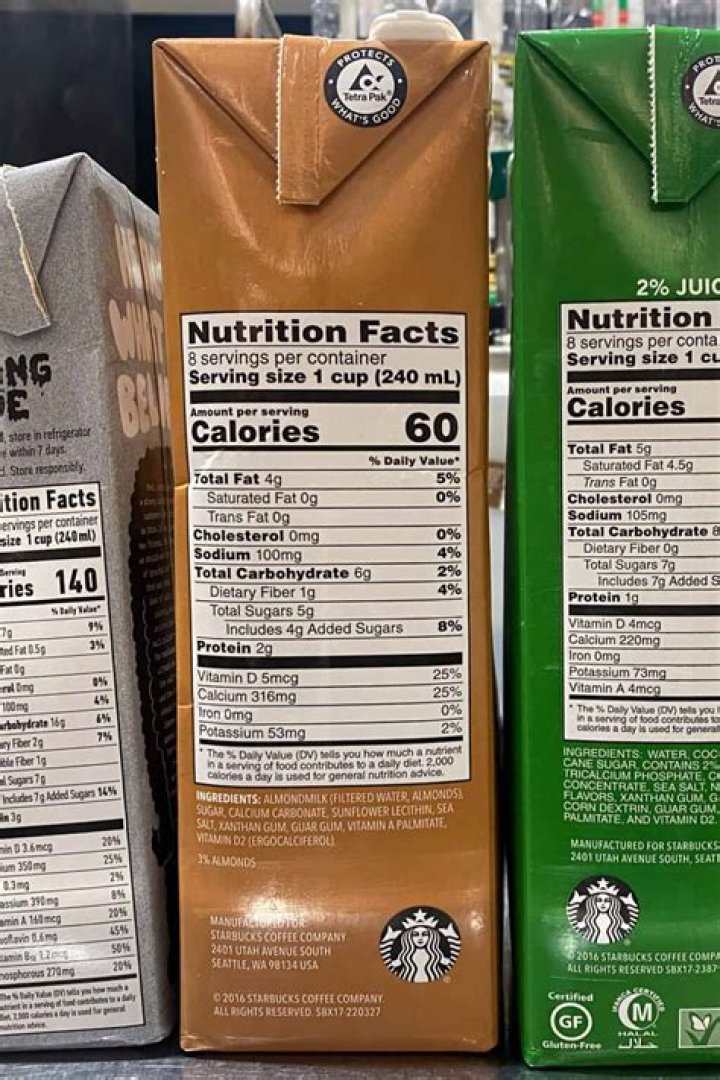 What milks does starbucks have?