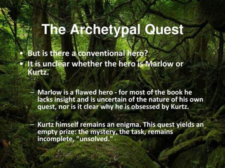 Where does marlow meet kurtz?