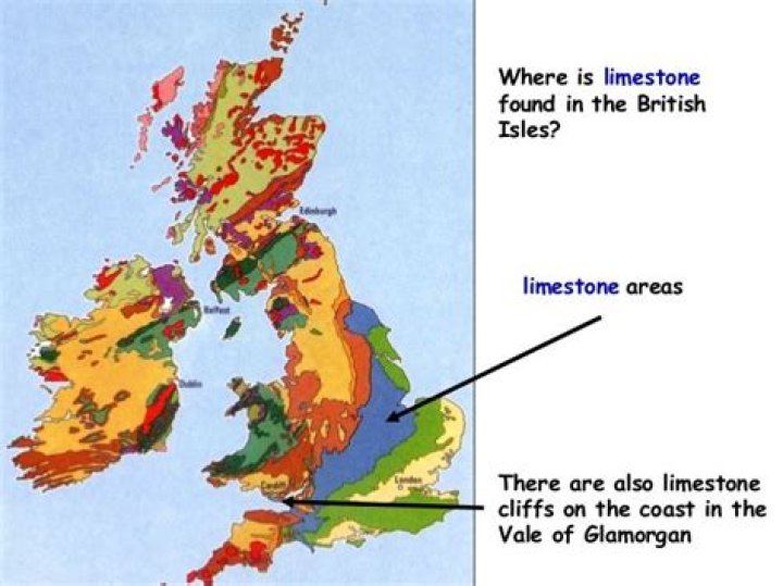 Where is limestone found in the uk?