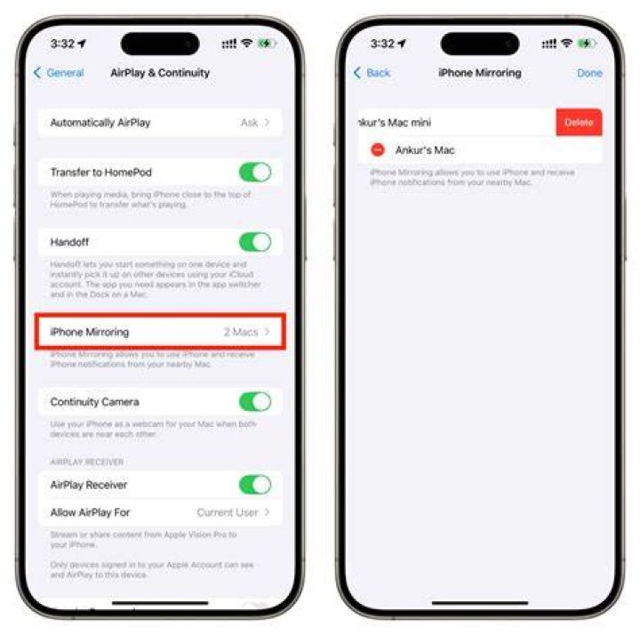 Where is mirroring on iphone?