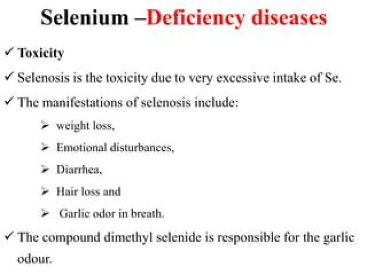 Where is selenosis found?