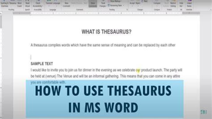 Where is thesaurus in pages?