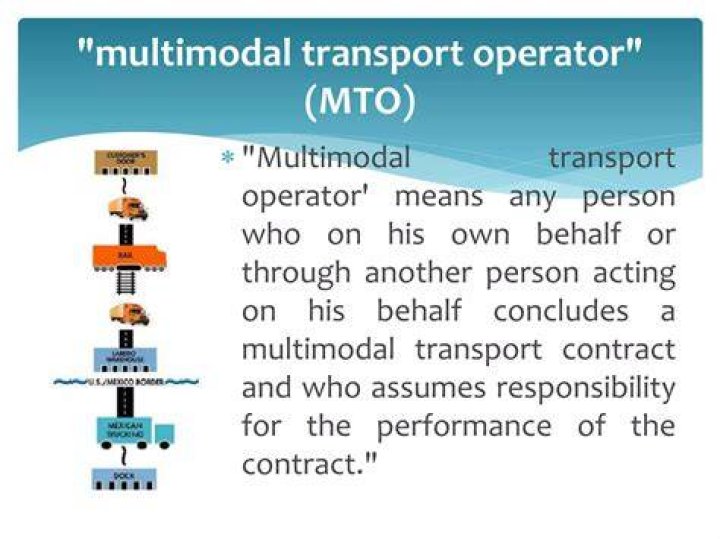 Who is a multimodal transport operator?